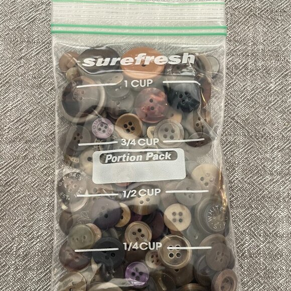 Lot of Brown and Other Colors Mixed Button Sizes Crafts Sewing... - Picture 1 of 4